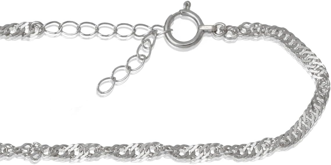 Amazon | [ディーヴァス] プラチナ ブレスレット ダブル スクリュー